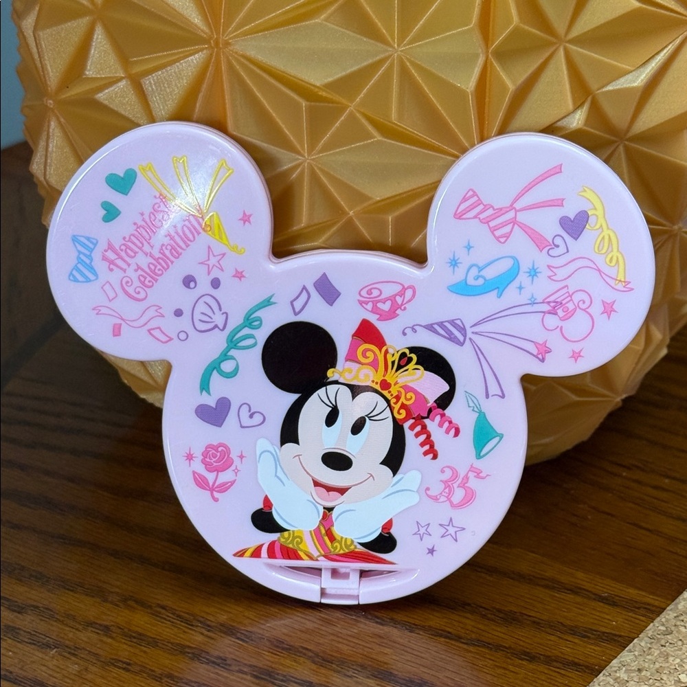 Mickey Mouse Type Compact Mirror 35th Anniversary Tokyo Disney Resort